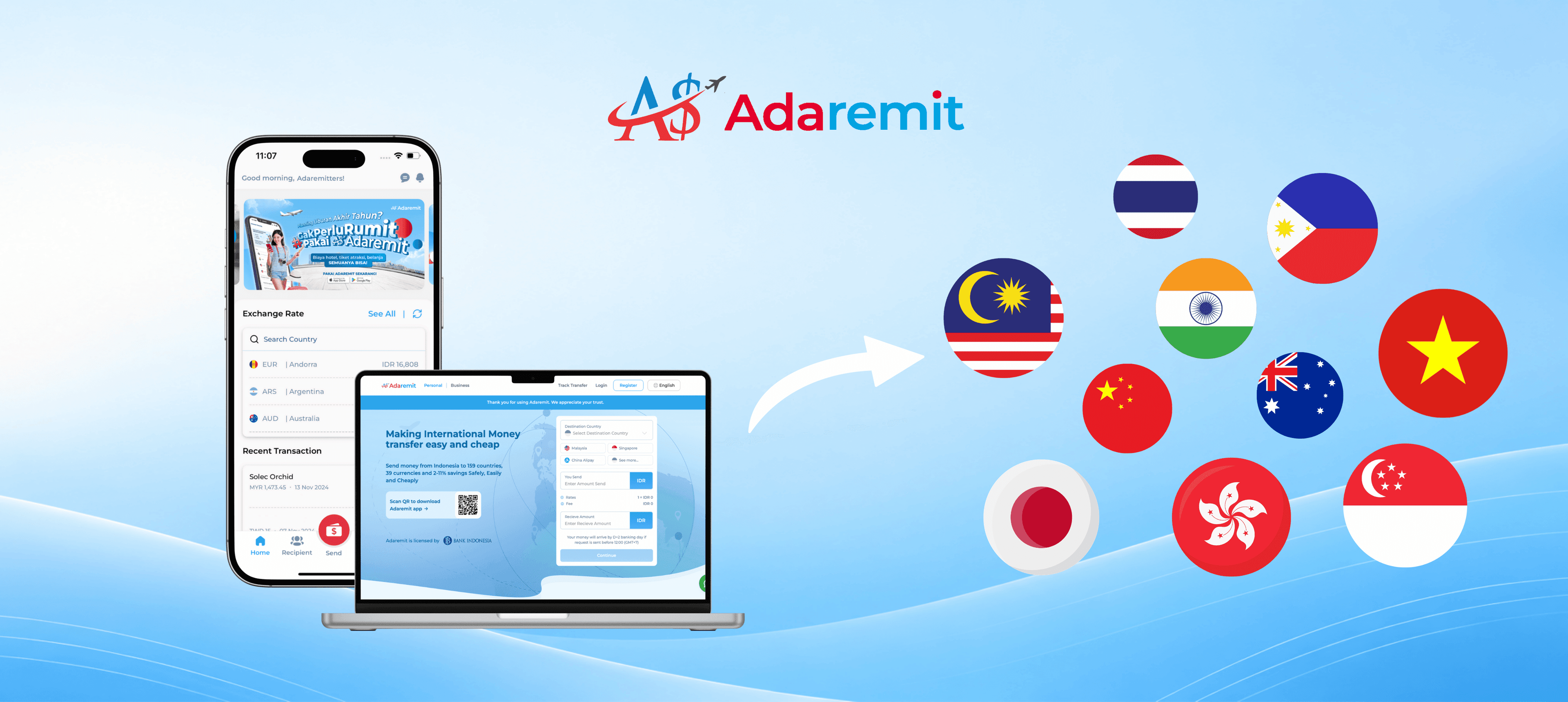 Cara Verifikasi dan Kirim Uang dari Indonesia ke Luar Negeri dengan Adaremit